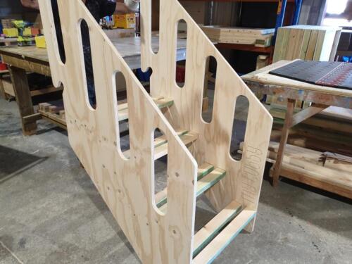 Trampoline safety steps